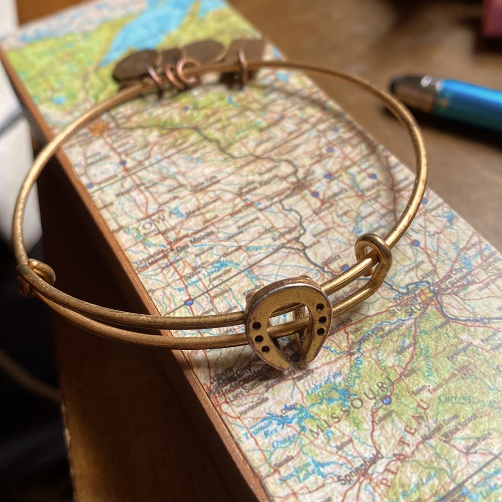 Alex and Ani Kentucky Derby Bangle (Gold) 2010s